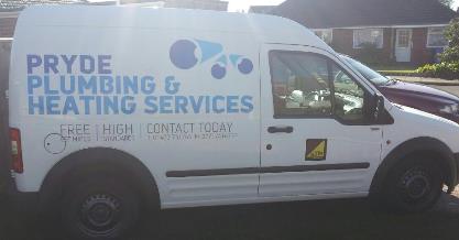 Pryde plumbing and heating services - Van
